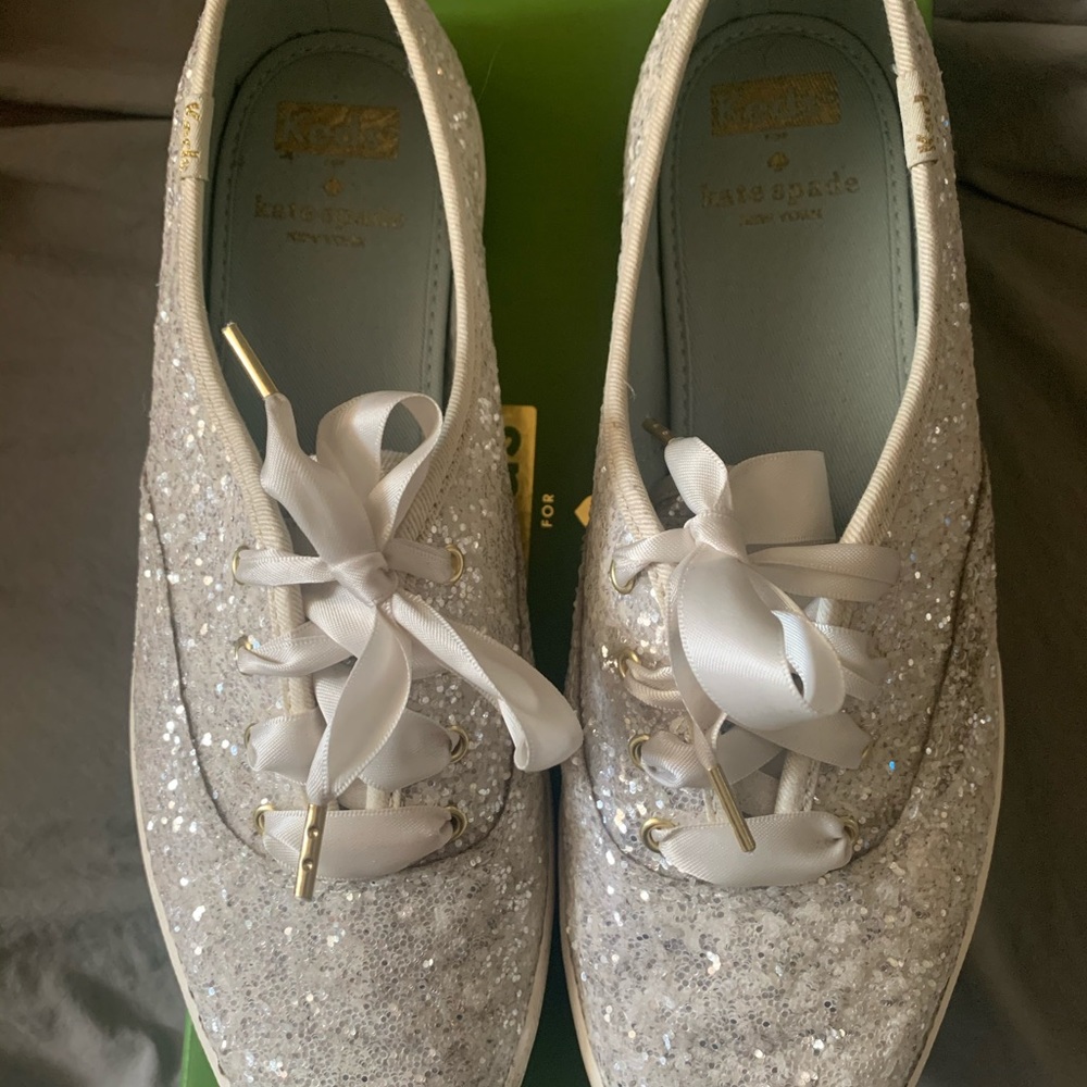 Kate Spade Keds glitter sparkle tennis shoes